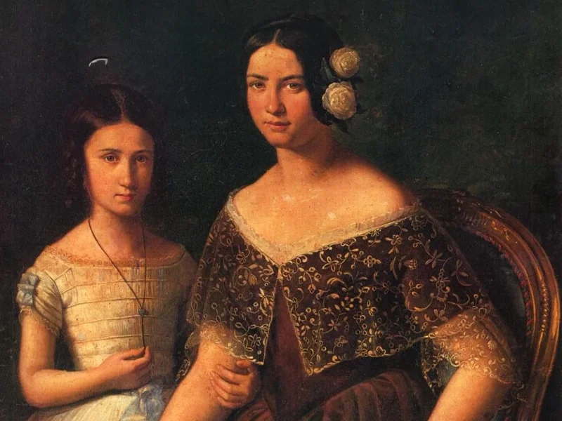 1811-Konstantínos Iatrás - Madre e figlia